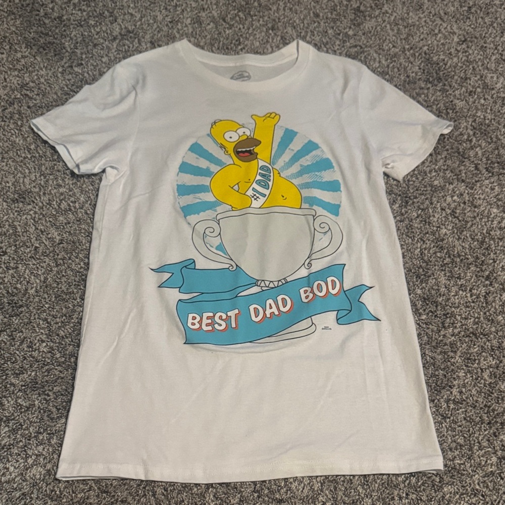 Best Dad Bod White Graphic Tank Top